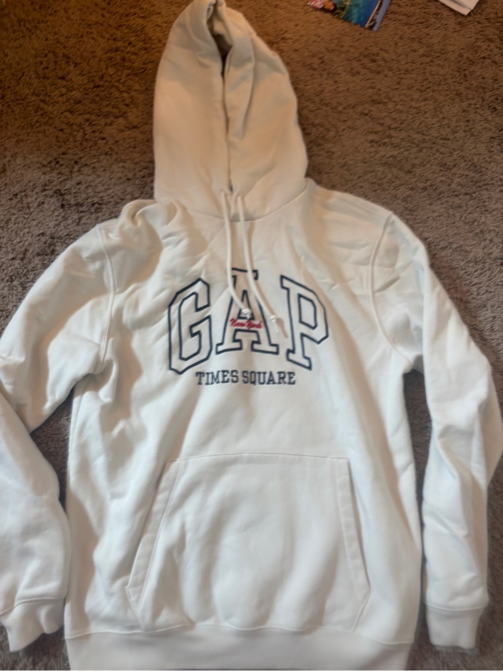 GAP Cream/White Times Square Hoodie